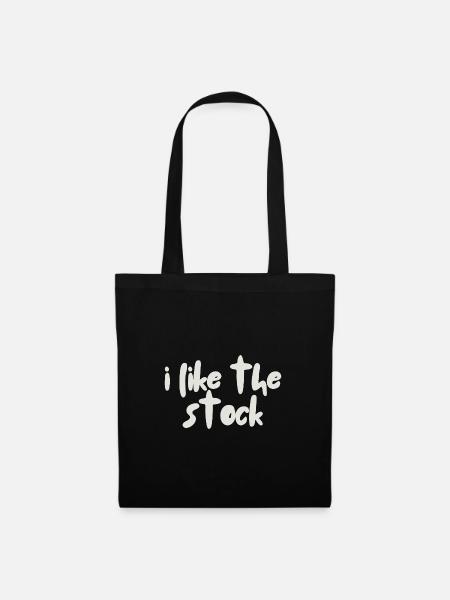 i like the stock - Stoffbeutel - Schwarz
