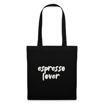 Amateur d’espresso - Sac en tissu - noir - Devant