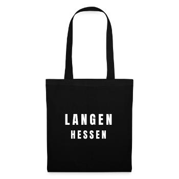 Langen Hessen - Stoffbeutel - Schwarz - Vorne