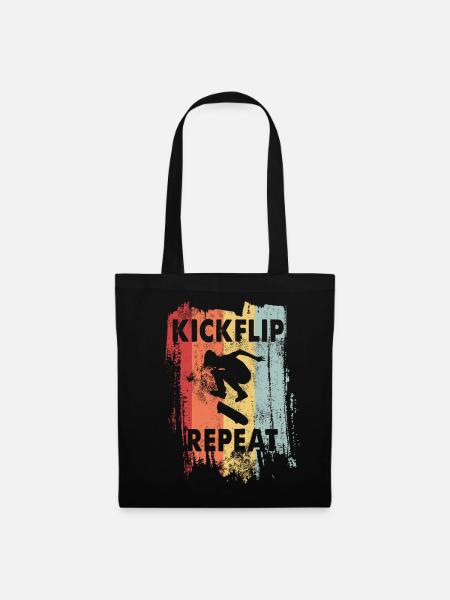 skateboard - Tote Bag - black