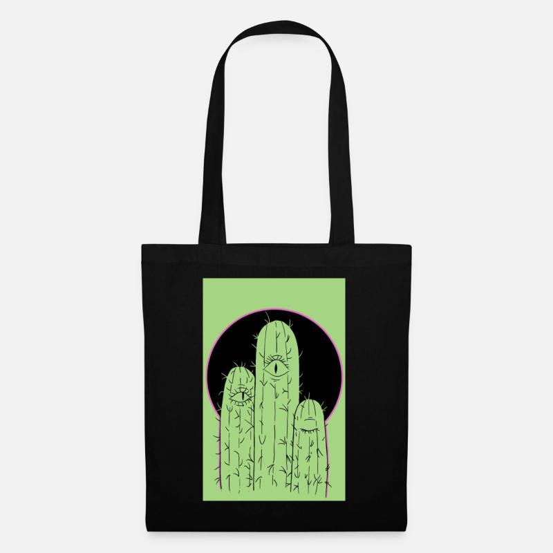 Cactus - Stoffbeutel - Schwarz
