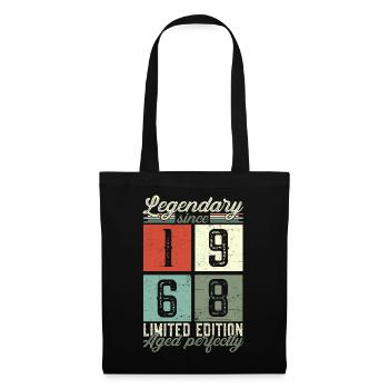 Legendary since 1968 54th birthday gift - Tote Bag - black - Front