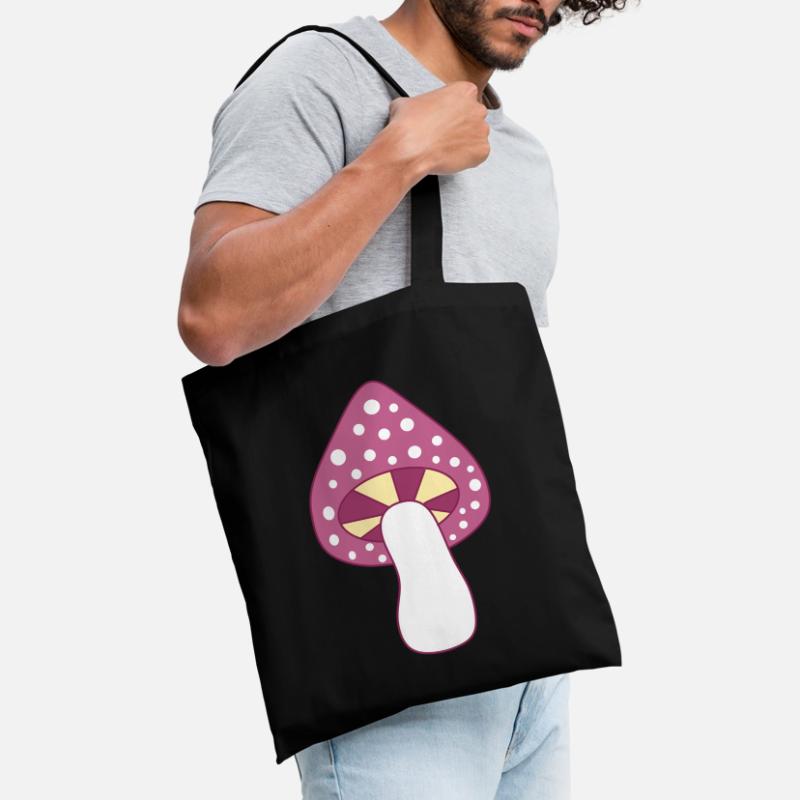 Mushroom fly agaric violet pattern customizable Tote Bag