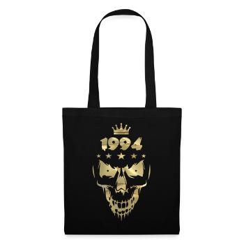 1994 Totenkopf Gold - Stoffbeutel - Schwarz - Vorne