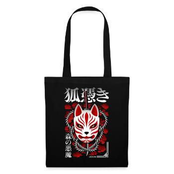Japan Kitsune - Forest Demon - Tote Bag - black - Front