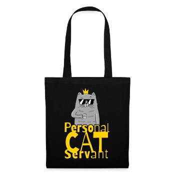 Personal Cat Servant Funny Kitten - Tote Bag - black - Front