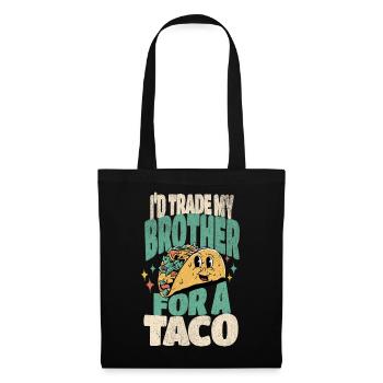 Taco - Sac en tissu - noir - Devant