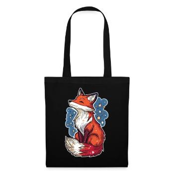 Fox and starry sky - Tote Bag - black - Front