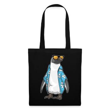 Pinguin Strand Sonnenbrille Sommer - Stoffbeutel - Schwarz - Vorne