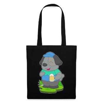Bière pour chien - Sac en tissu - noir - Devant