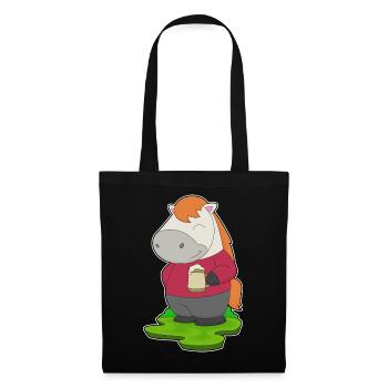 Bière de cheval - Sac en tissu - noir - Devant