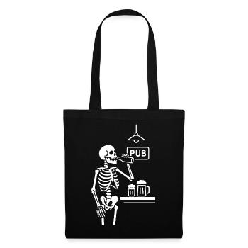 Skeleton Pub Toast - Tote Bag - black - Front