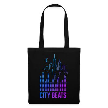 City Beats – Urban Sound - Tote Bag - black - Front