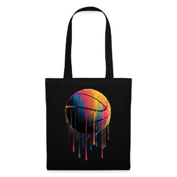 Basketball Colorful Dripping - Tote Bag - black - Front