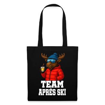 Équipe Après Ski - Orignal avec Schnapps - Équipe de fête - Sac en tissu - noir - Devant
