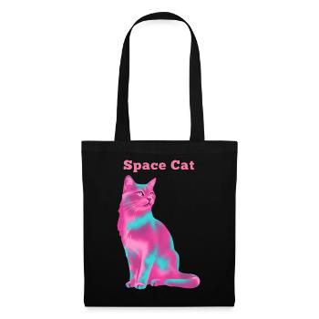 Space Cat - Tote Bag - black - Front