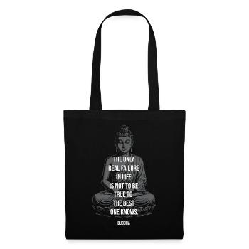 Buddha Wisdom: True to Your Best Self - Tote Bag - black - Front