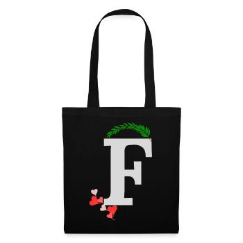 F - Tote Bag - black - Front