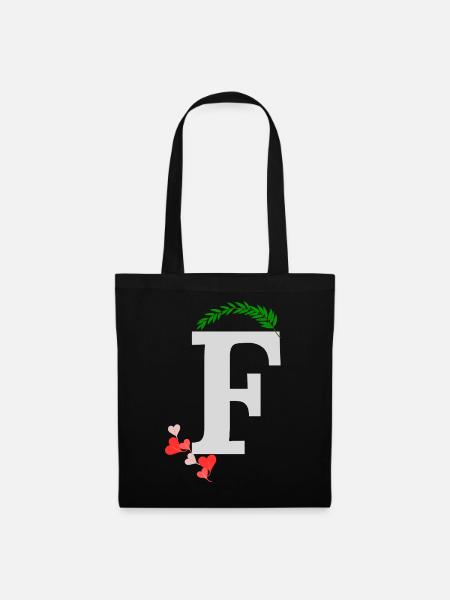 F - Stoffbeutel - Schwarz