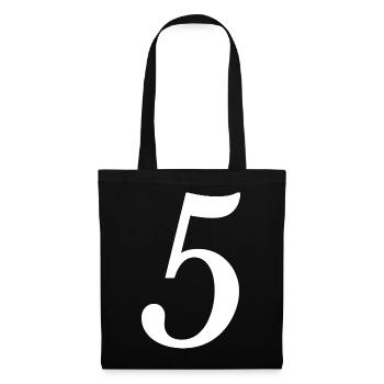 5. JUBILÄUM. 5 JAHRE. 5. JUBILÄUM - Stoffbeutel - Schwarz - Vorne