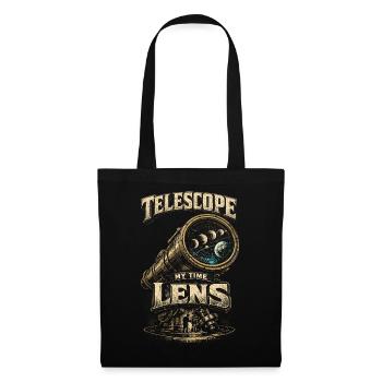 Astronome astronomique Telescope My Time Lens - Sac en tissu - noir - Devant