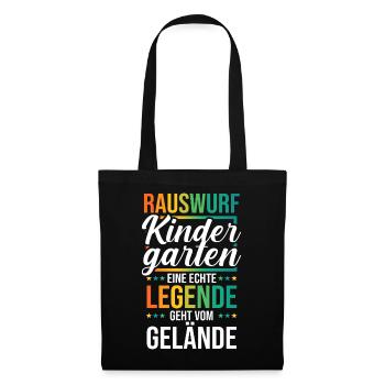Eine Legende Geht vom Gelände - Stoffbeutel - Schwarz - Vorne