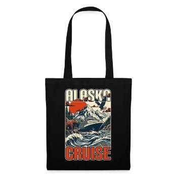 Croisière en Alaska Créer des souvenirs ensemble en famille - Sac en tissu - noir - Devant