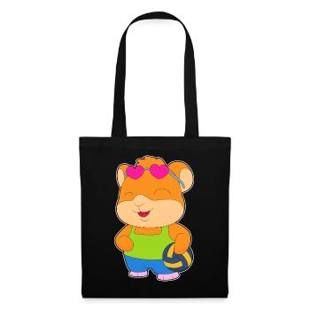 Joueur de volley-ball hamster Sport de volley-ball - Sac en tissu - noir - Devant