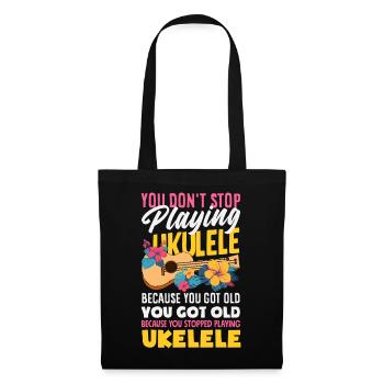 Épouse Maman Légende du ukulélé Drôle Fête des Mères - Sac en tissu - noir - Devant
