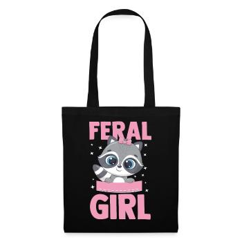 Feral Trash Panda Raccoon - Stoffbeutel - Schwarz - Vorne