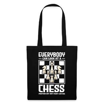 Chess Chess Player Chessboard - Tote Bag - black - Front