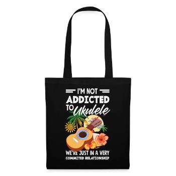 Funny Ukulele Designs and Sayings - Tote Bag - black - Front