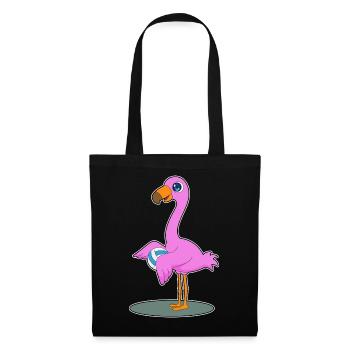 Flamingo Volleyball Player Volleyball - Tote Bag - black - Front