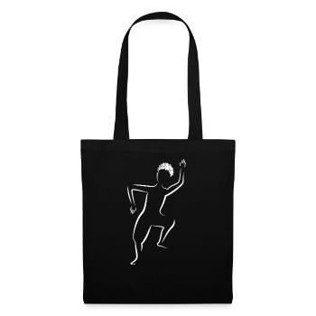 Dancing silhouette in Afro Urban Dance - Tote Bag - black - Front