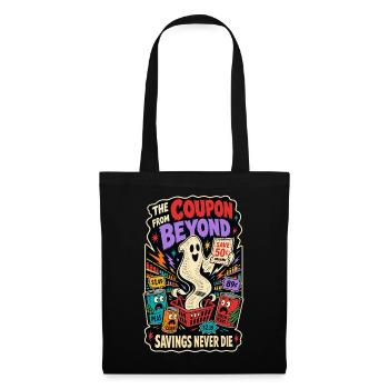 Coupon d’Au-delà – Sparfuchs Horror Humour - Sac en tissu - noir - Devant