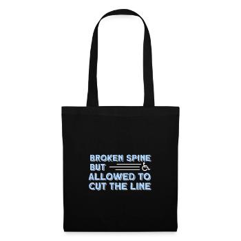 Wheelchair wheelchair access - Tote Bag - black - Front