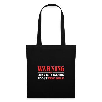 Disc Golf Frisbee - Sac en tissu - noir - Devant