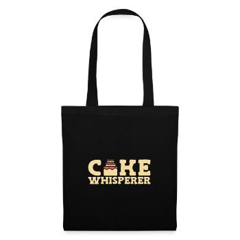 Kuchen backen Bäcker Konditor - Stoffbeutel - Schwarz - Vorne