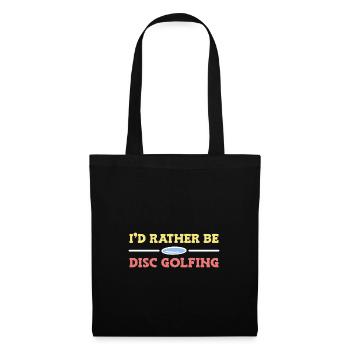Disc Golf Frisbee - Tote Bag - black - Front