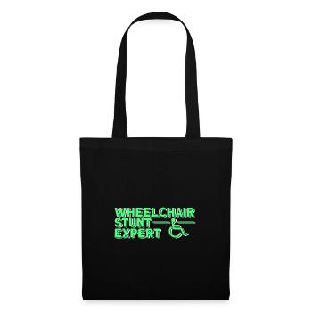 Wheelchair wheelchair users - Tote Bag - black - Front