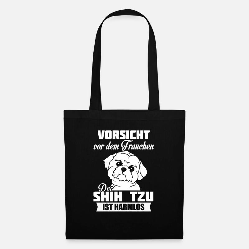 Shih Tzu - Stoffbeutel - Schwarz