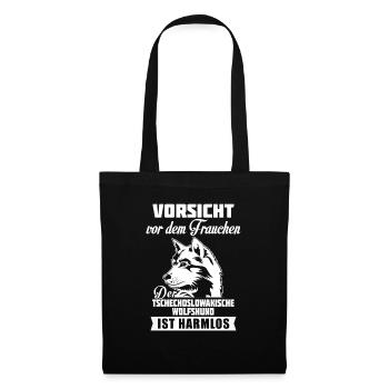 Chien-loup tchécoslovaque - Sac en tissu - noir - Devant