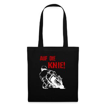 Moto - A genoux Superbike - T-shirt - Sac en tissu - noir - Devant