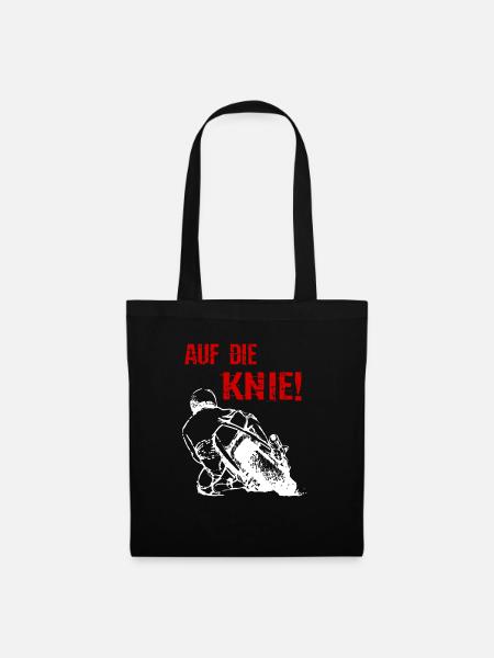Motorcycle - On the knees Superbike - T-Shirt - Tote Bag - black