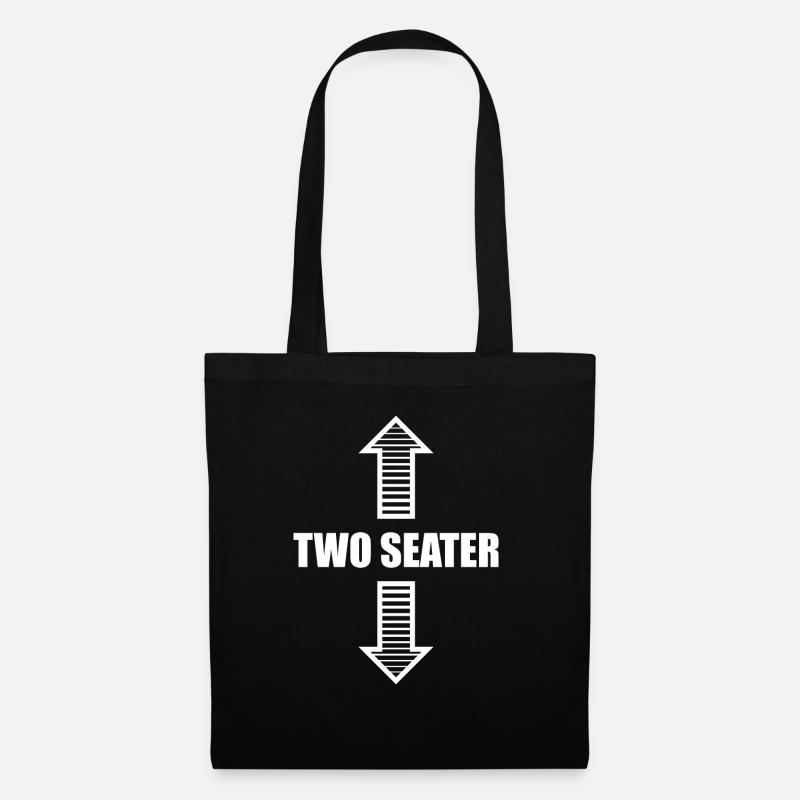 Two Seater | Vatertag - Stoffbeutel - Schwarz