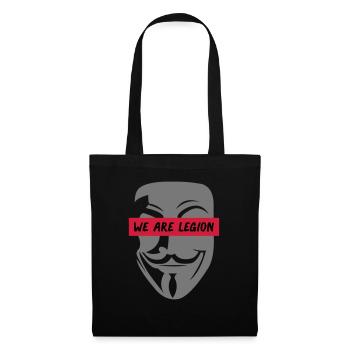 anonymous_we_are_legion_002 - Sac en tissu - noir - Devant