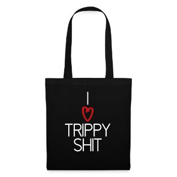 I love heart trippy stuff funny saying - Tote Bag - black - Front