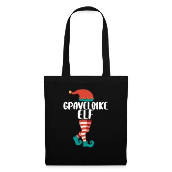 Weihnachts Elf Partnerlook Design Xmas Elfen - Stoffbeutel - Schwarz - Vorne