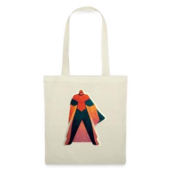 Roter Superhero - Stoffbeutel - Natur - Vorne