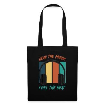 Écoutez la musique - Sac en tissu - noir - Devant